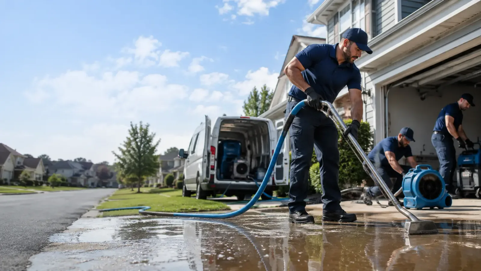 Flood Damage Restoration in Marine, IL